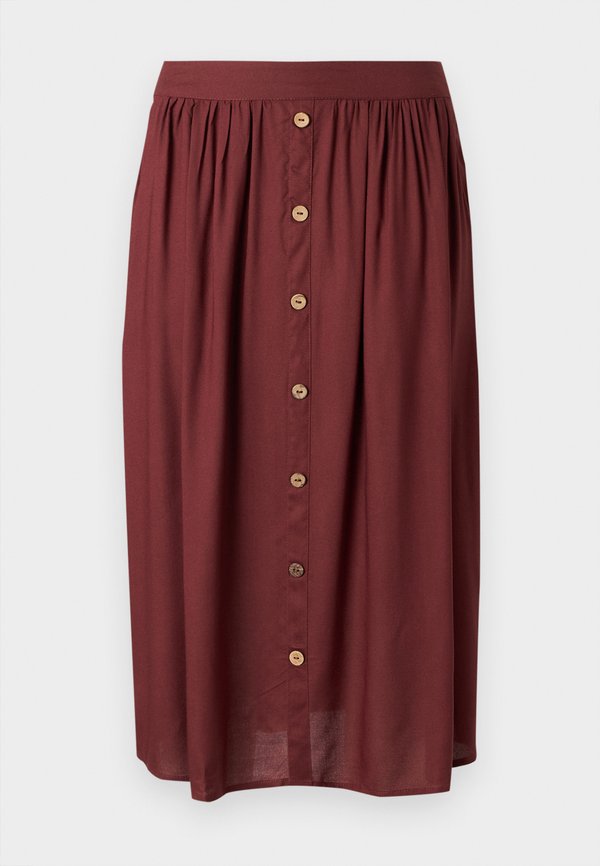 ONLY ONLMILANO LIFE LONG SKIRT - A-line skirt - rum raisin