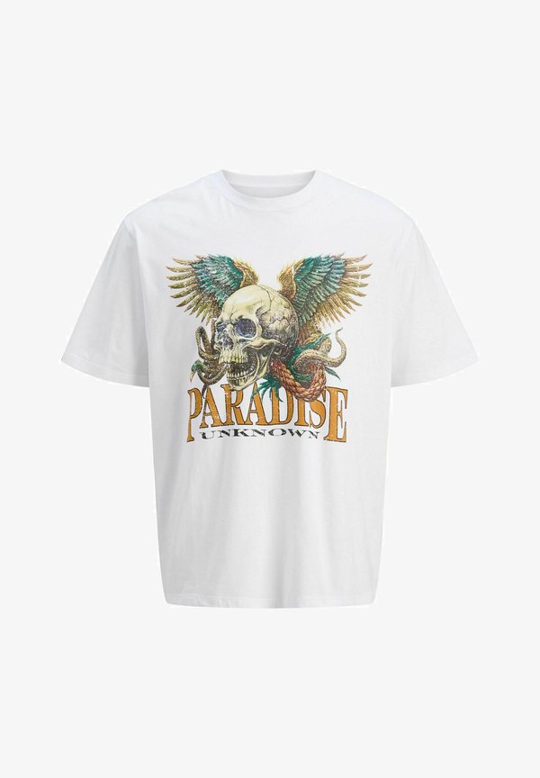 Jack & Jones T- - Print T-shirt - bright white