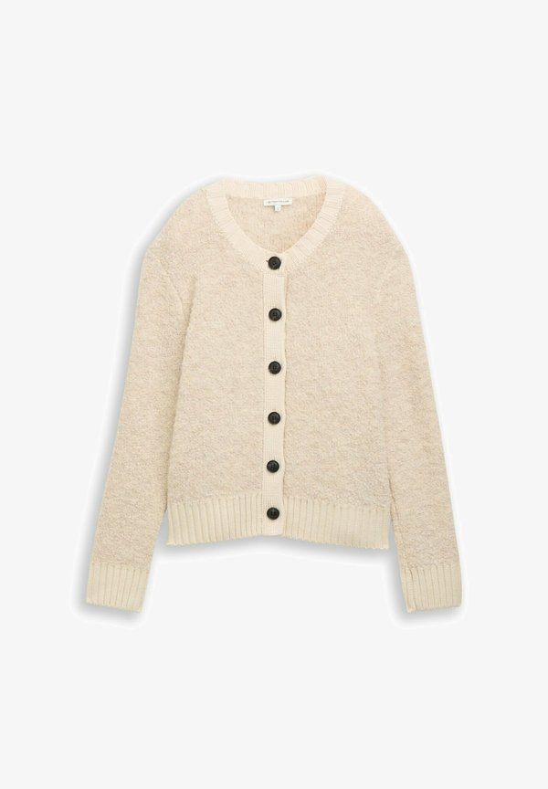 TOM TAILOR Cardigan - sand stone beige melange
