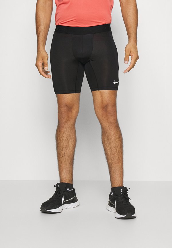 Nike Performance LONG SHORT - Leggings - black white