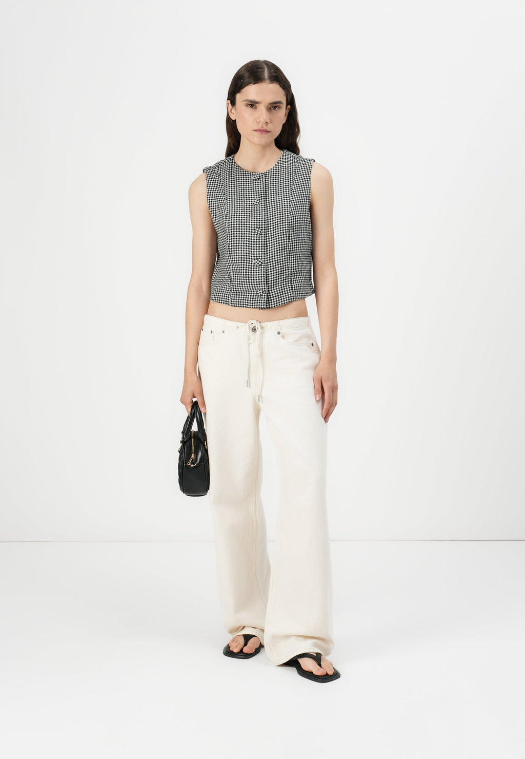 Abercrombie & Fitch CAP SLEEVE TAILORED VEST