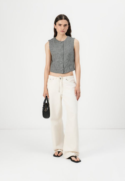 Abercrombie & Fitch CAP SLEEVE TAILORED VEST