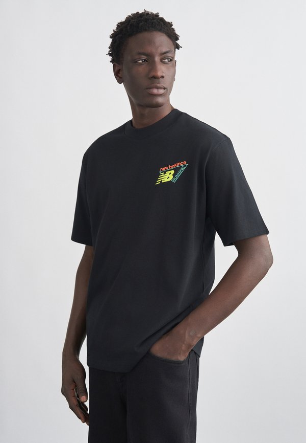 New Balance NEON HEAT MAP  - Print T-shirt - black