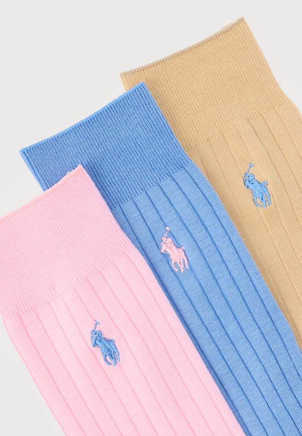 Polo Ralph Lauren RIBBED COTTON-BLEND TROUSER SOCK 3-PACK