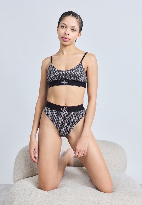 Calvin Klein Underwear THONG GRAPHIC - Thong - black