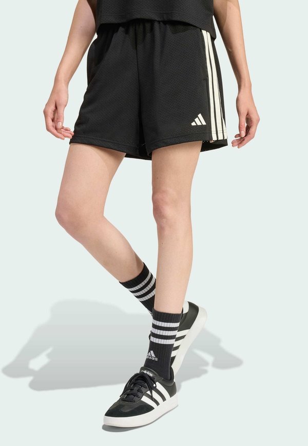 adidas Sportswear STADIUM - Tracksuit bottoms - black   off white   crystal linen