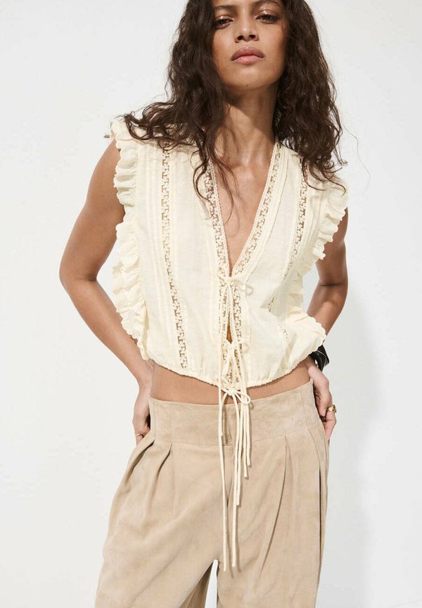 Mango ADULT - Blouse - off-white