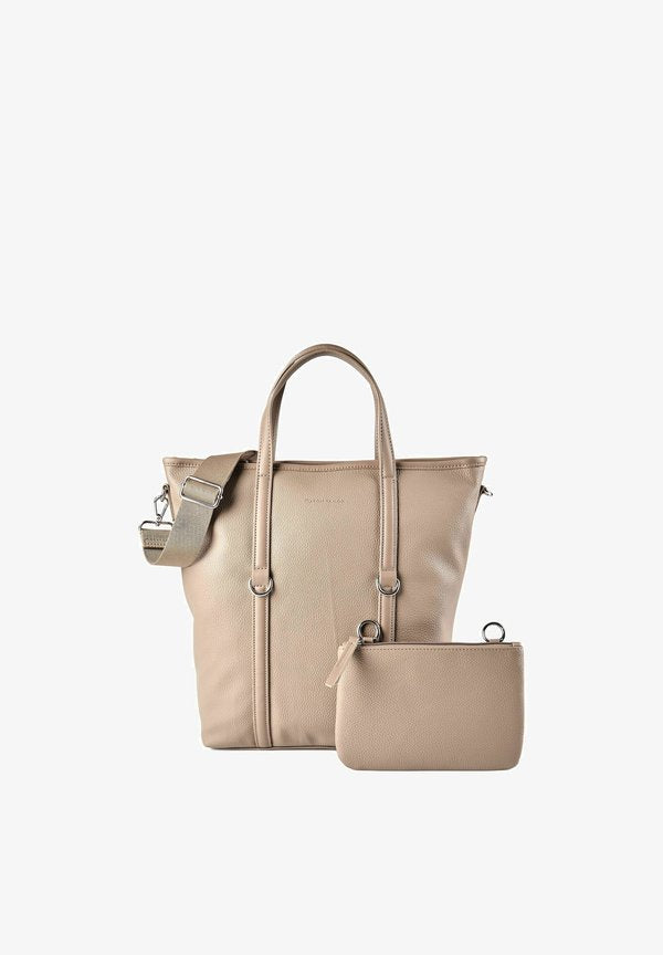 TOM TAILOR JAMILA SHOPPER TASCHE M 38 CM - Tote bag - taupe