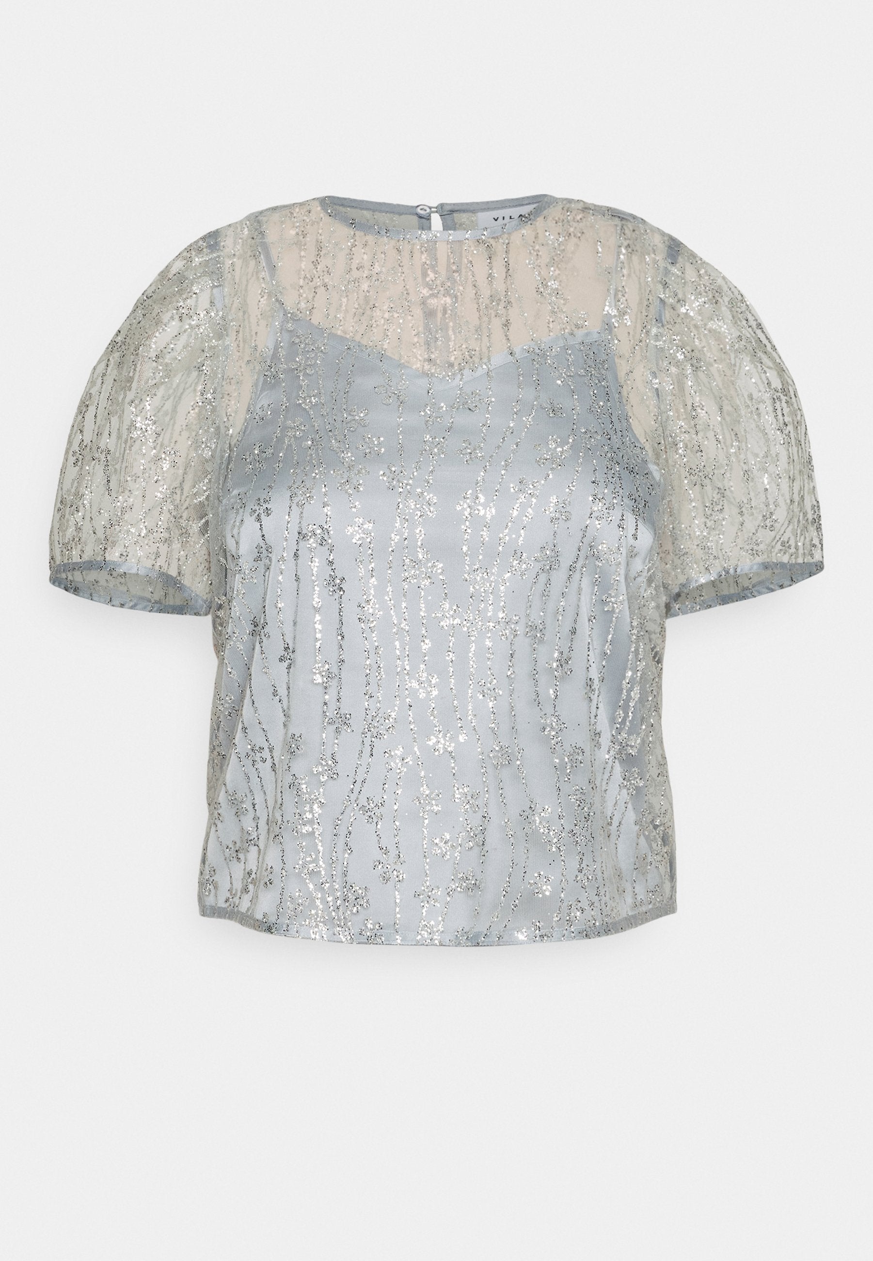 VILA VISIGNE FLOWER SEQUINCE TOP