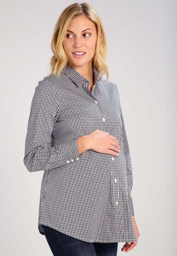 ISABELLA OLIVER JESSICA MATERNITY GINGHAM SHIRT