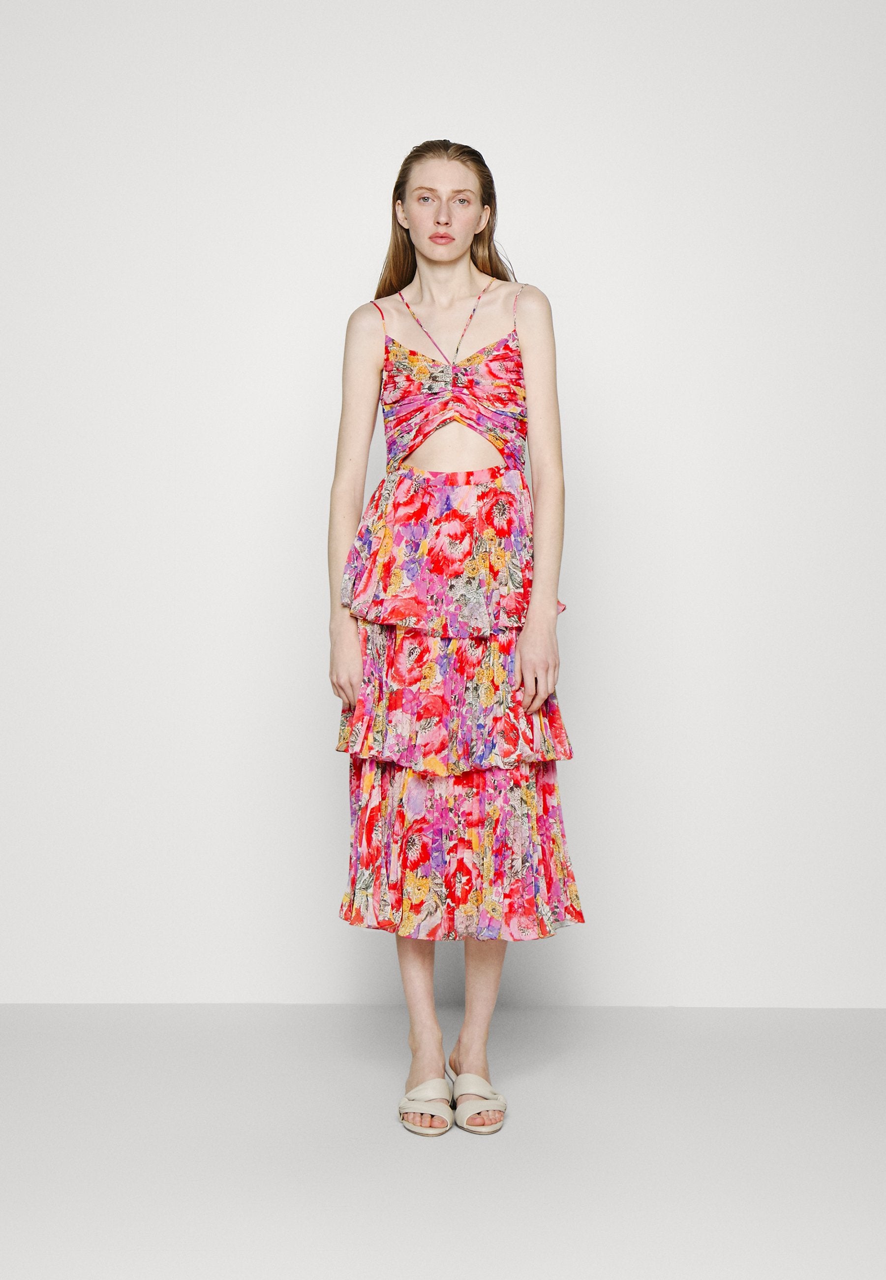 AMUR LUKE PLEATED TIER DRESS
