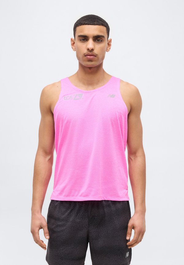 New Balance LONDON EDITION ATHLETICS SINGLET - Top - pink heat