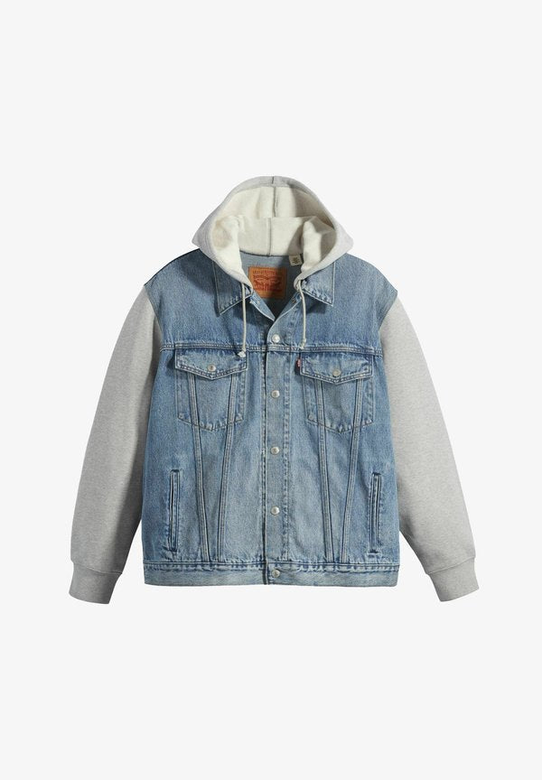 Levi's® BIG HYBRID HOODY TRUCKER CANDY - Denim jacket - candy man