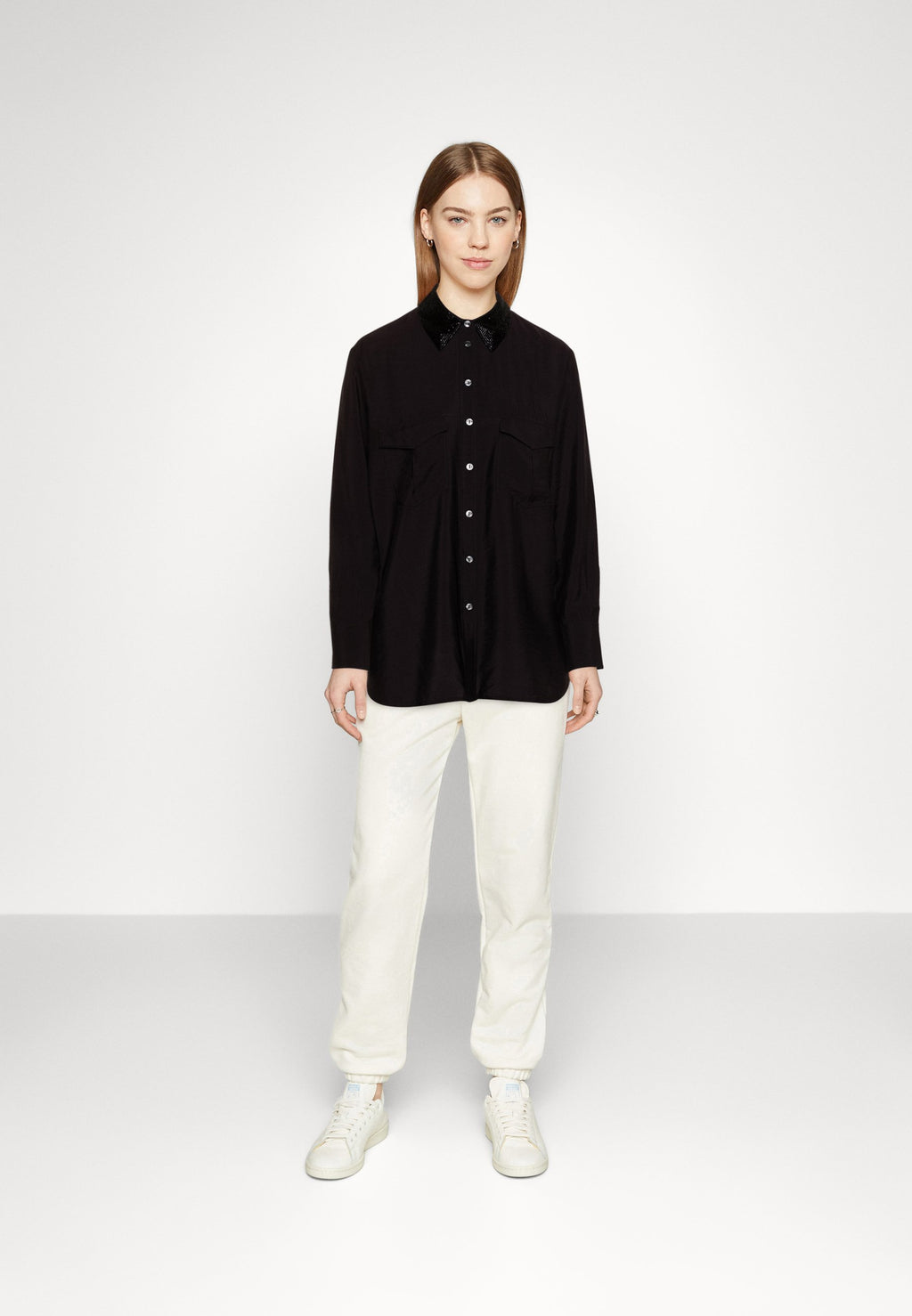Scotch & Soda RELAXED FIT WITH BEADED COLLAR AND CHEST POCKETS