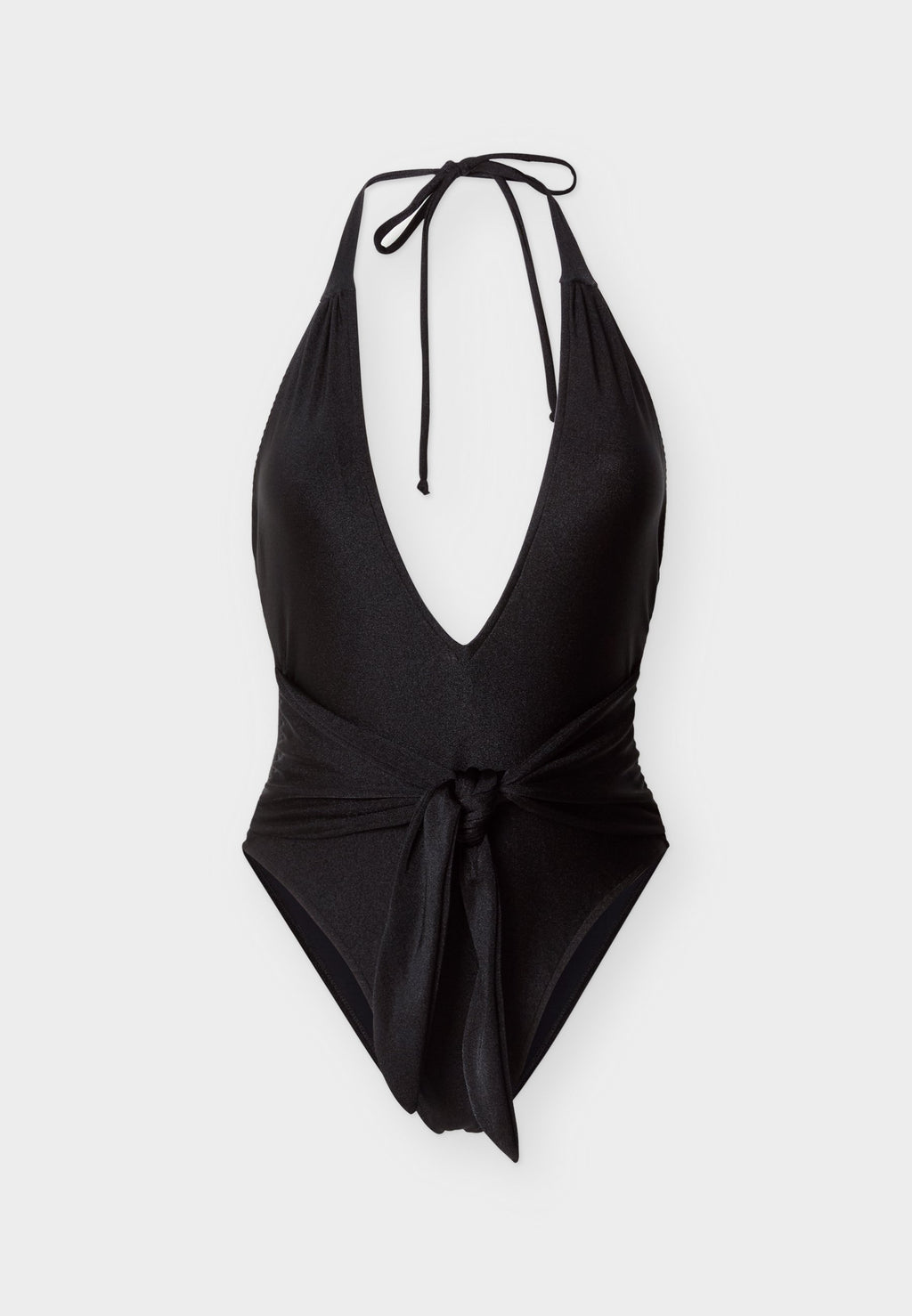 ADRIANA DEGREAS TIMELESS HATERNECK SWIMSUIT WITH KNOT