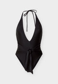 ADRIANA DEGREAS TIMELESS HATERNECK SWIMSUIT WITH KNOT