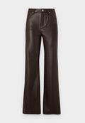 Vero Moda Wide-leg VMTESSA High rise - Trousers - chocolate torte