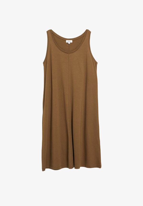 s.Oliver KLEID - Jersey dress - dunkelbraun