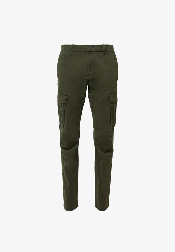 s.Oliver PHOENIX MIT WASCHUNG - Cargo trousers - olivgrün