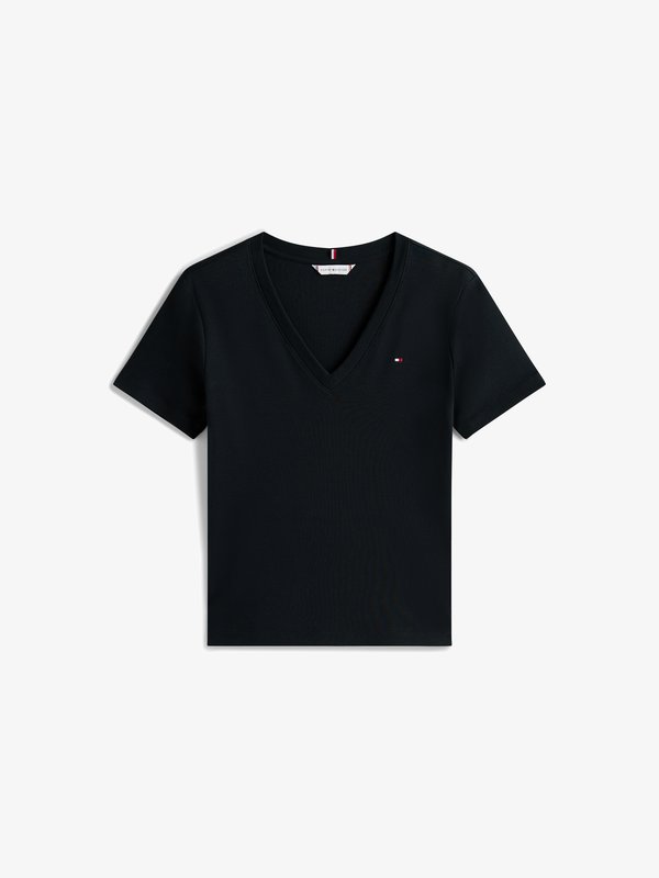 Tommy Hilfiger SLIM CODY V NECK - Basic T-shirt - desert sky