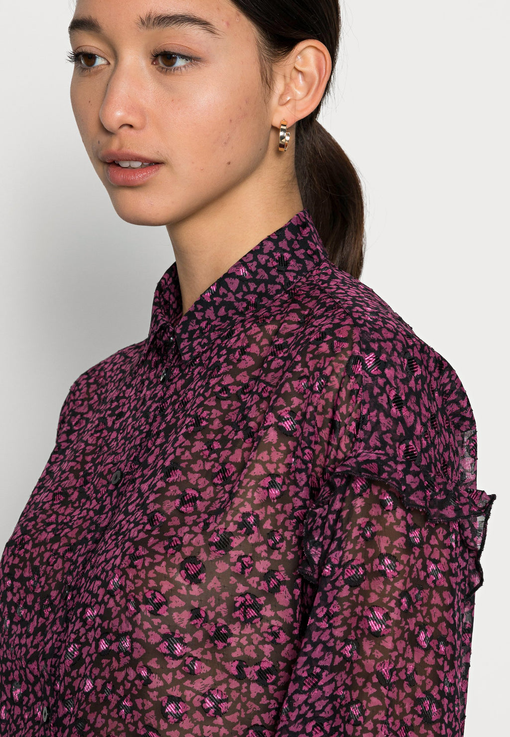 Esqualo BLOUSE RUFFLE HEARTS ON FIRE
