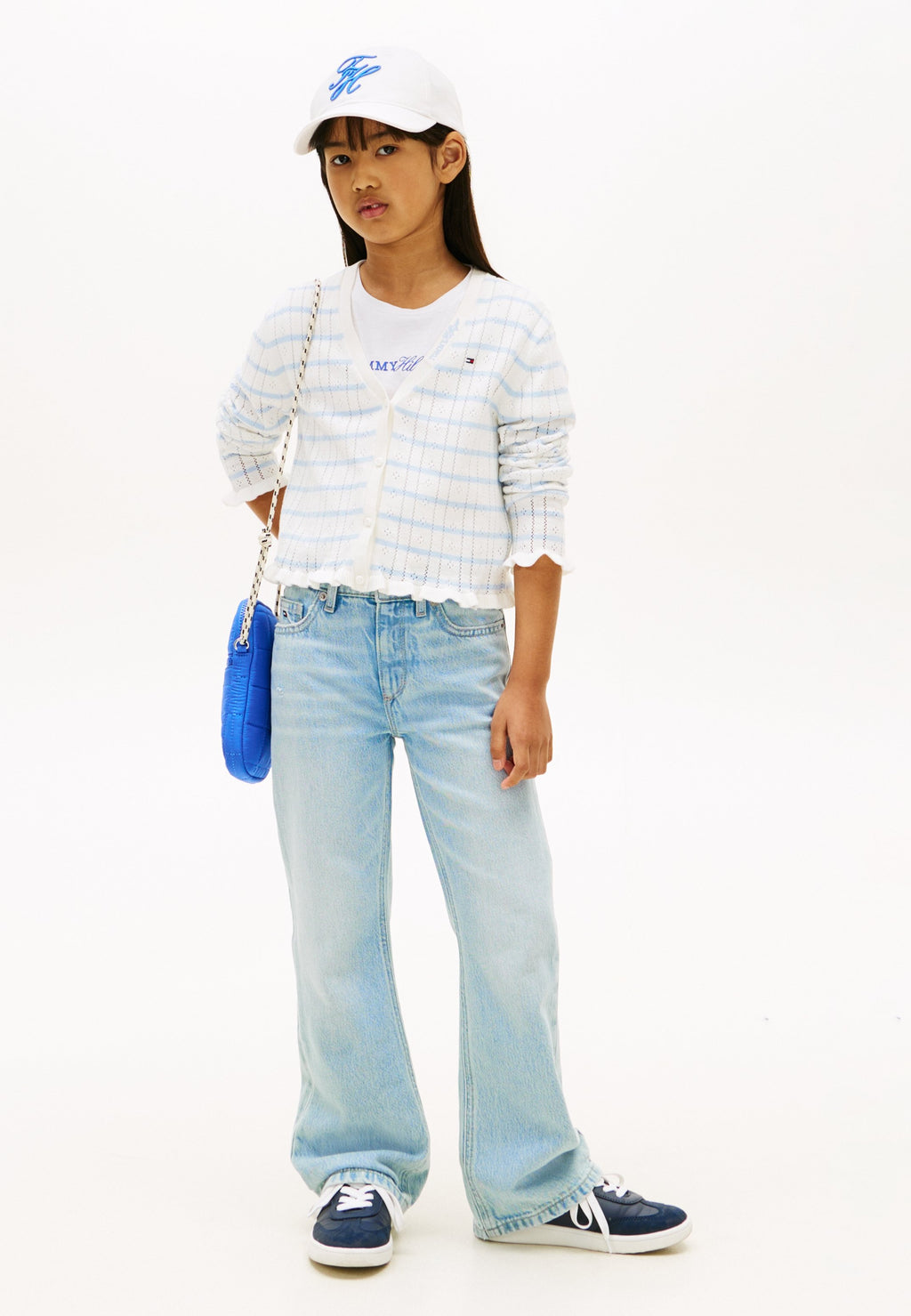 DISTRESSED FLARED LEG JEANS Media 2