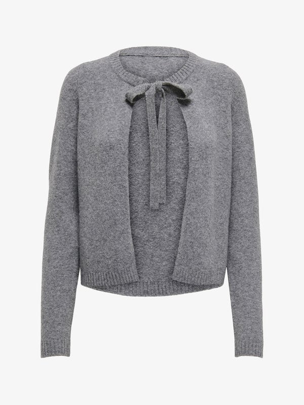 ONLY ONLJESSIE - Cardigan - medium grey melange