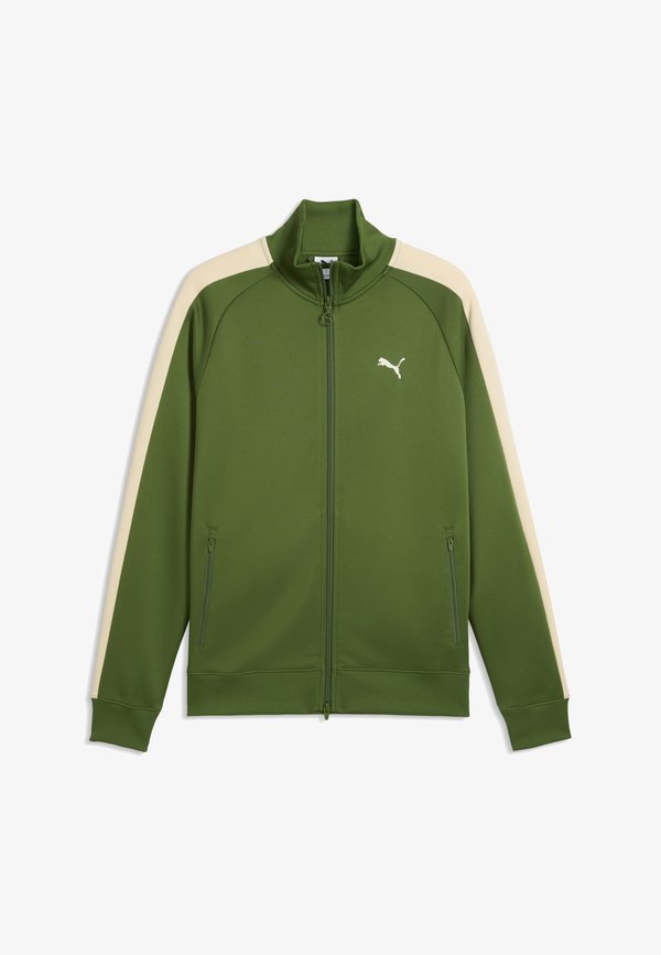 Puma T7 ALWAYS ON TRACK JACKET DK - Training jacket - earthy green-buttercream