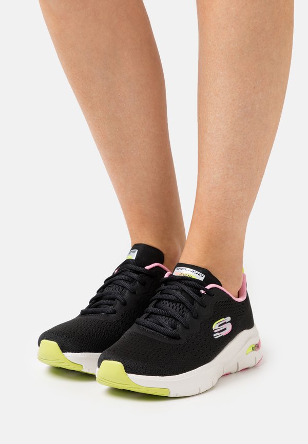 Skechers ARCH FIT - Trainers - black/multi-coloured