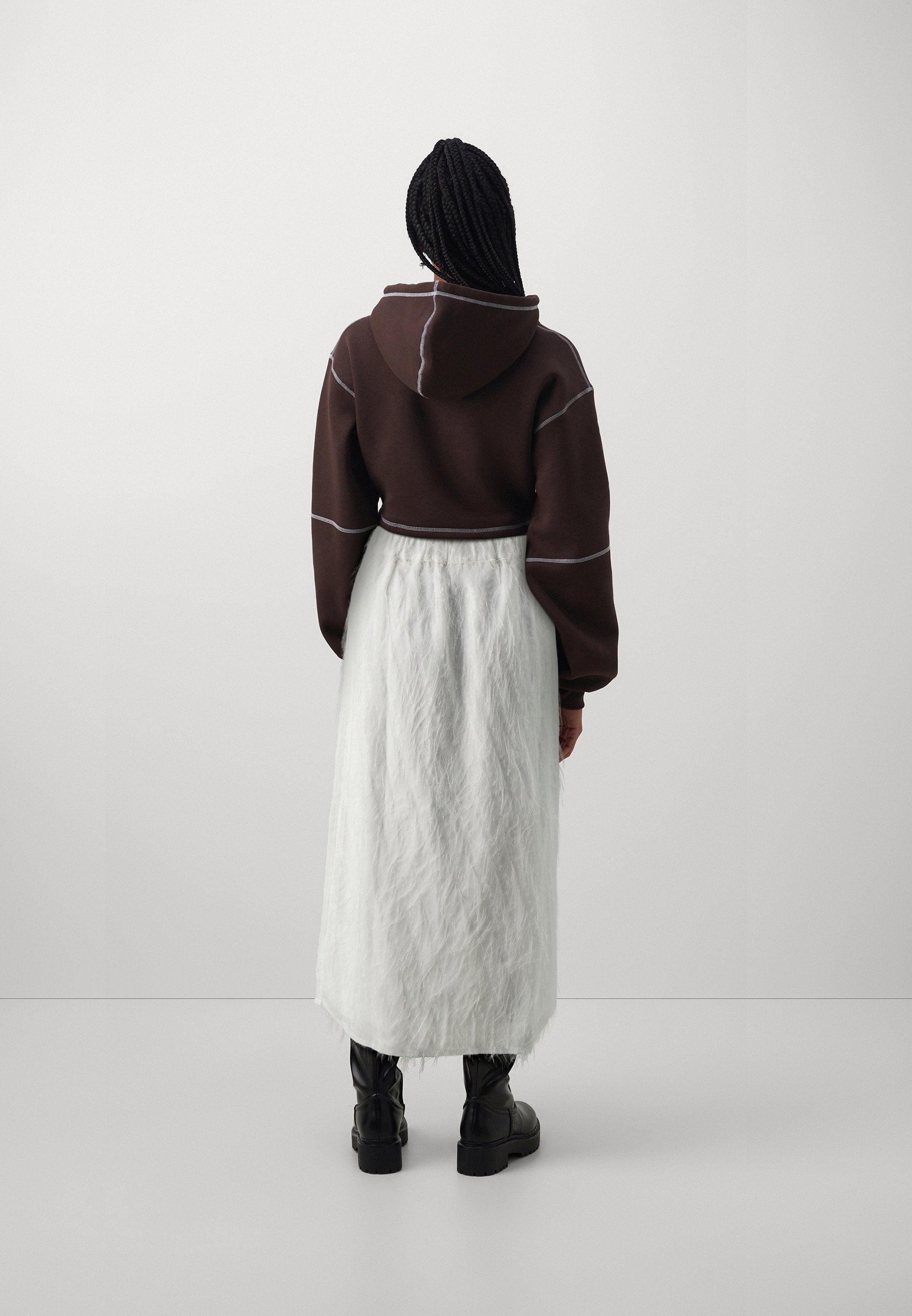 VILA VIFEATHER MID CALF SKIRT
