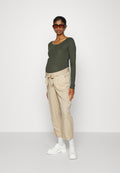MAMALICIOUS MLREID BELT CROPPED PANTA