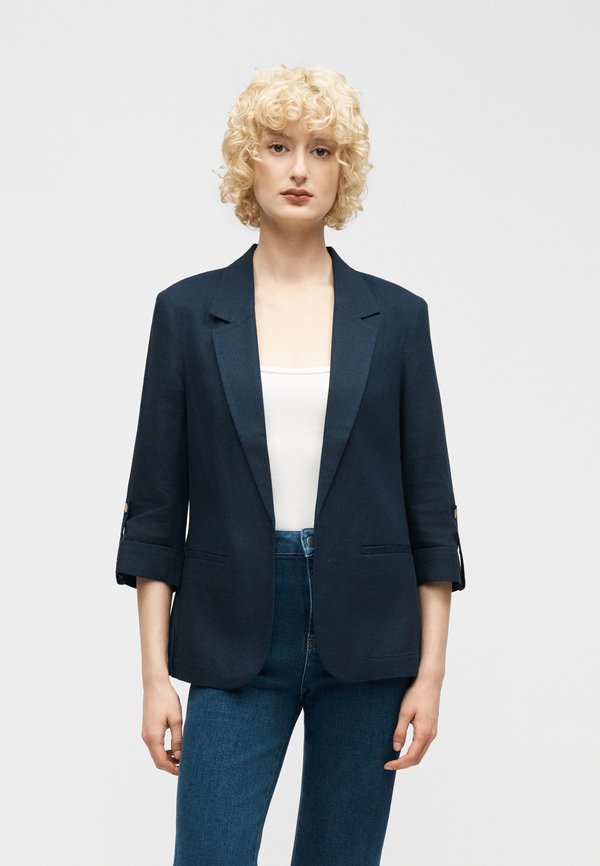 ONLY ONLGOA Linen - Blazer - navy blazer