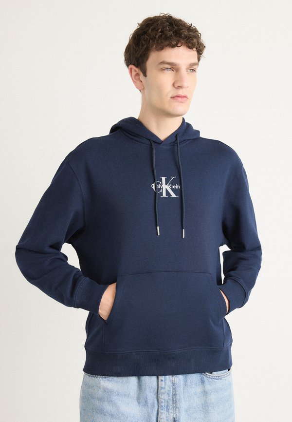 Calvin Klein Jeans MICRO MONOLOGO - Hoodie - dark sapphire