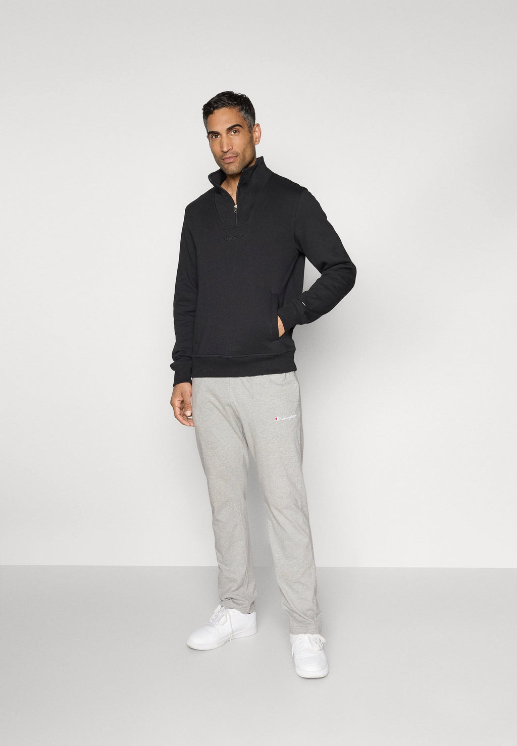 Champion ICONS TONAL HALF ZIP SMALL LOGO