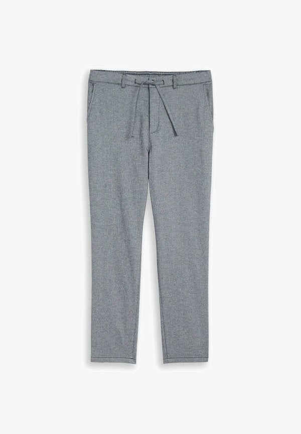 TOM TAILOR TOM TAILOR HOSEN & CHINO REGULAR TAPERED CHINO HOSE MIT KORDELZUG - Trousers - navy structure