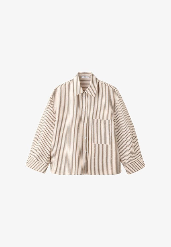 Mango ADULT - Button-down blouse - brown