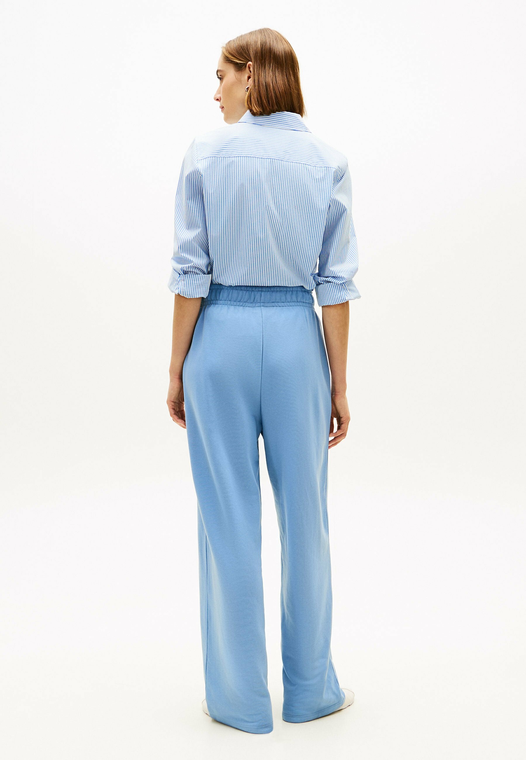 LOGO EMBROIDERY WIDE LEG JOGGERS Media 4