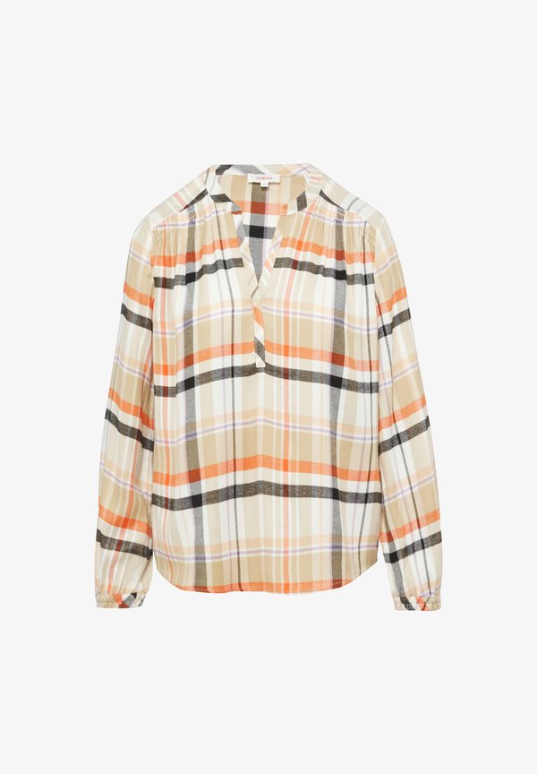 s.Oliver AUSSCHNITT UND SMOK-DETAILS - Blouse - orange