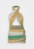 Jaded London HALTERNECK DRESS STRIPE