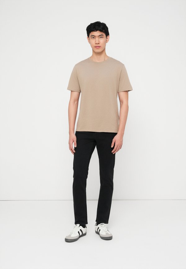 Jack & Jones JJEORGANIC BASIC TEE O NECK 5 PACK - Basic T-shirt - moonbeam/crockery/olive night/castlerock/ultimate grey