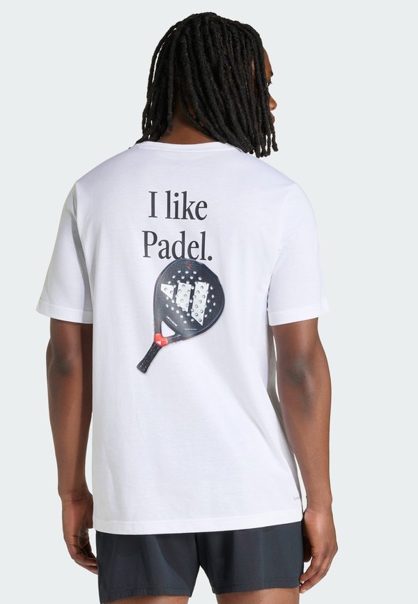adidas Performance M PADEL CAT G T - Print T-shirt - white