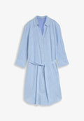 TOM TAILOR BLUSENKLEID MIT BINDEGÜRTEL - Shirt dress - dreamy blue
