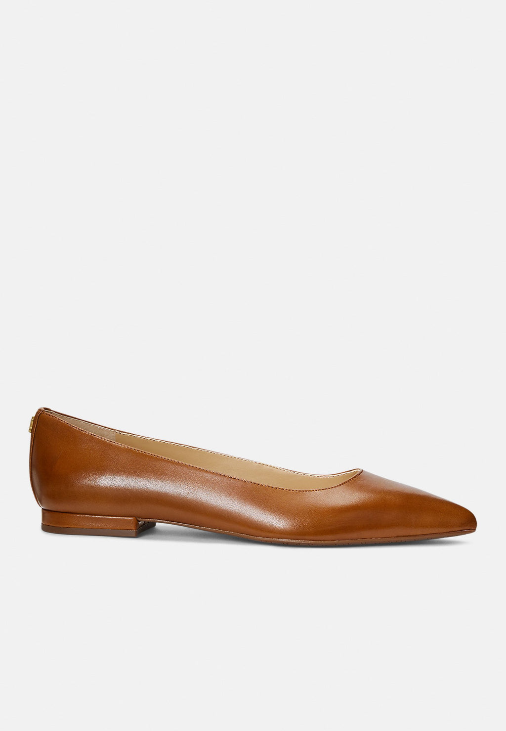 Lauren Ralph Lauren LONDYN BURNISHED LEATHER BALLET FLAT