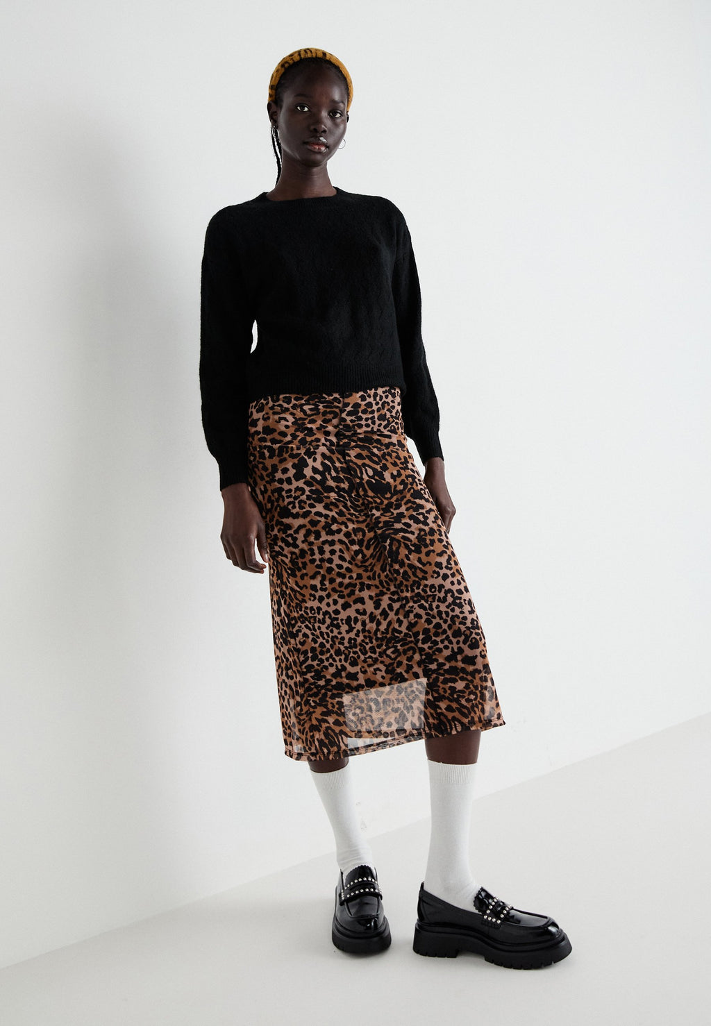 Noisy May NMELIF OVERLOCK CALF SKIRT