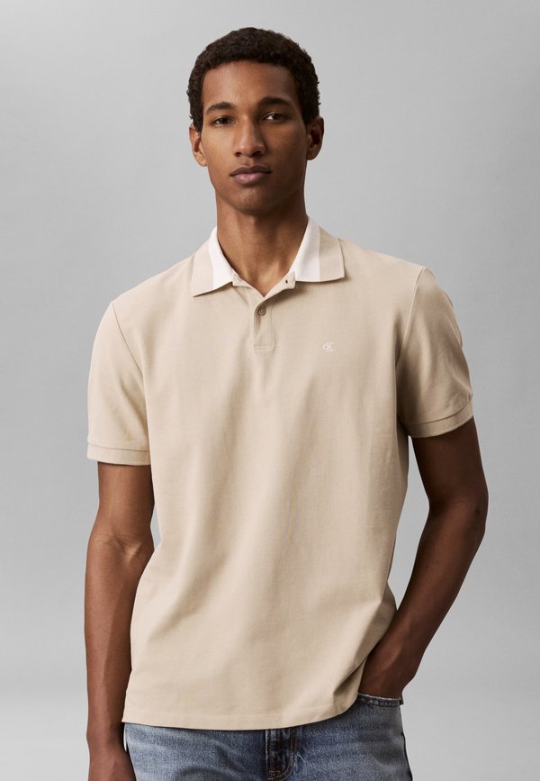 Calvin Klein Jeans Polo shirt - white pepper