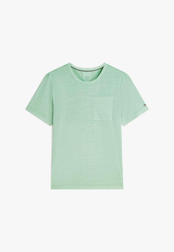 Tommy Hilfiger TOMMY HILFIGER PATCH POCKET WASHED T-SHIRT - Basic T-shirt - cut grass