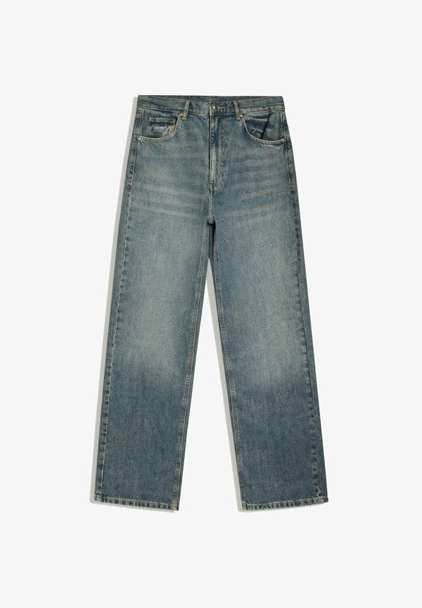 Bershka BAGGY JEANS - Baggy Jeans - dark blue