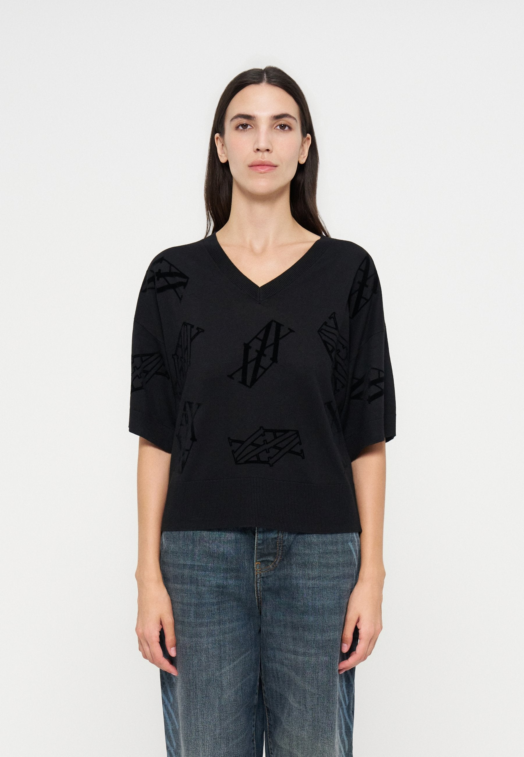 Armani Exchange T-Shirt print Media 1