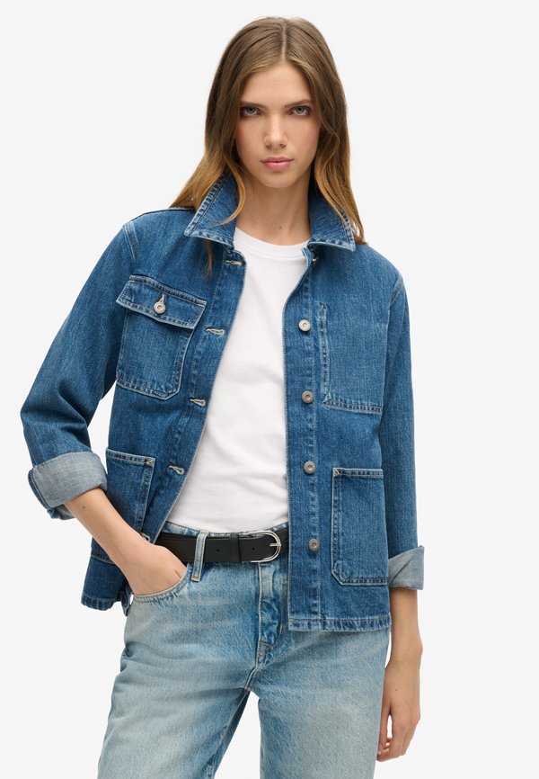 Superdry & Co CHORE - Denim jacket - beverley blue