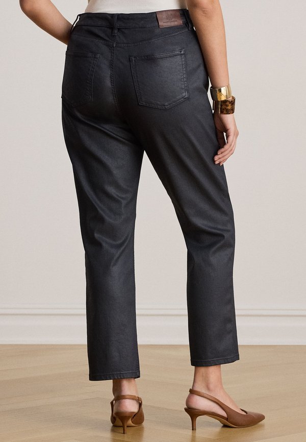 Lauren Ralph Lauren Woman COATED HIGH-RISE STRAIGHT ANKLE JEAN